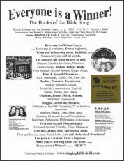 singing bible drill poster